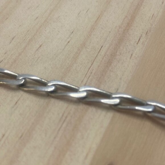 Vintage Sterling silver large link Necklace 19 Inch - Picture 3 of 10